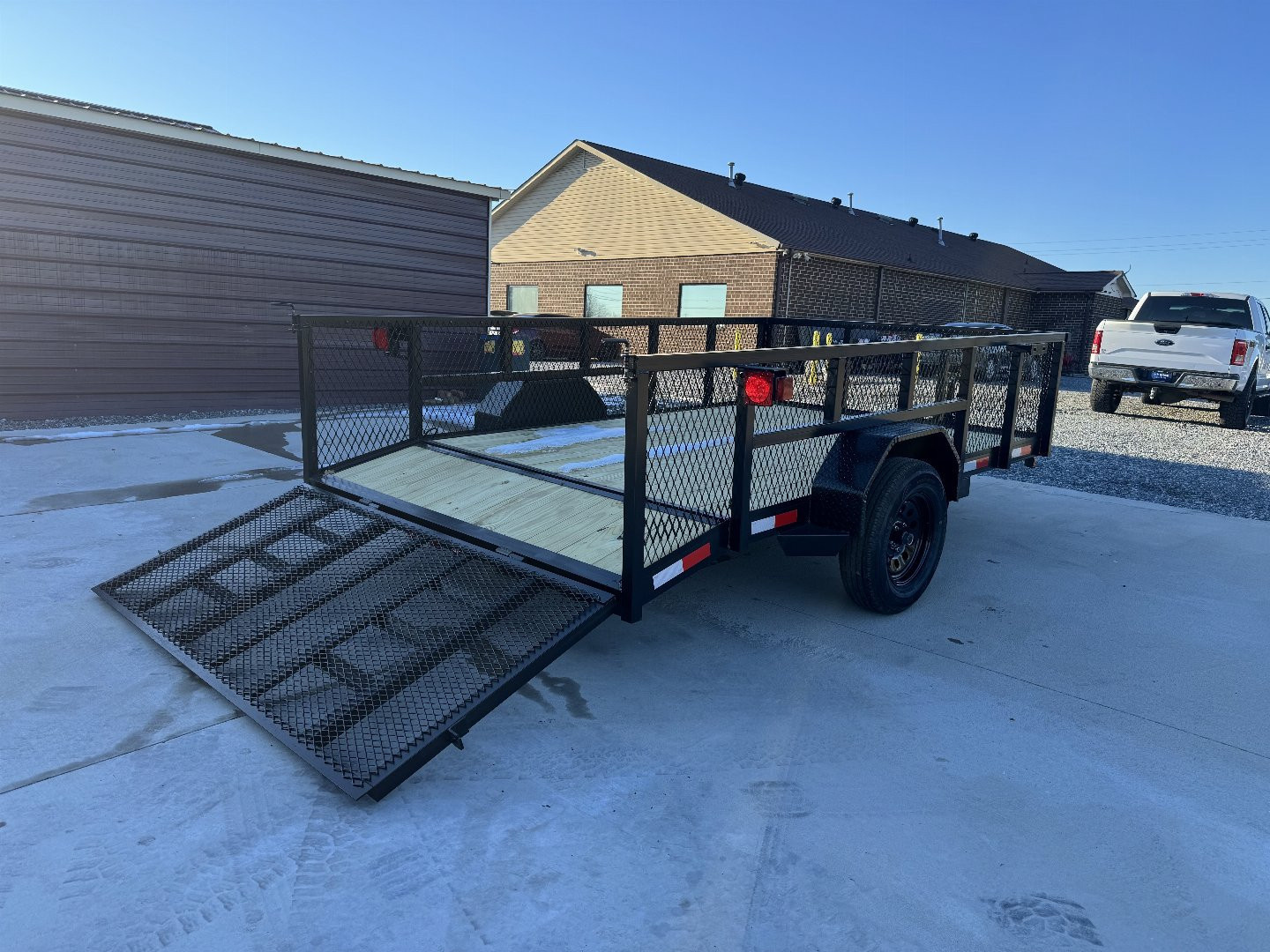 New 2025 Nolan 7X12 Utility Trailer w/2ft Mesh Sides 3K