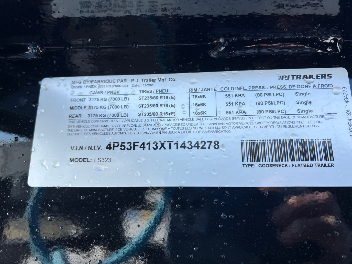 New 2026 PJ Trailers 32 Triple Axle Low Profile LS Gooseneck Trailer