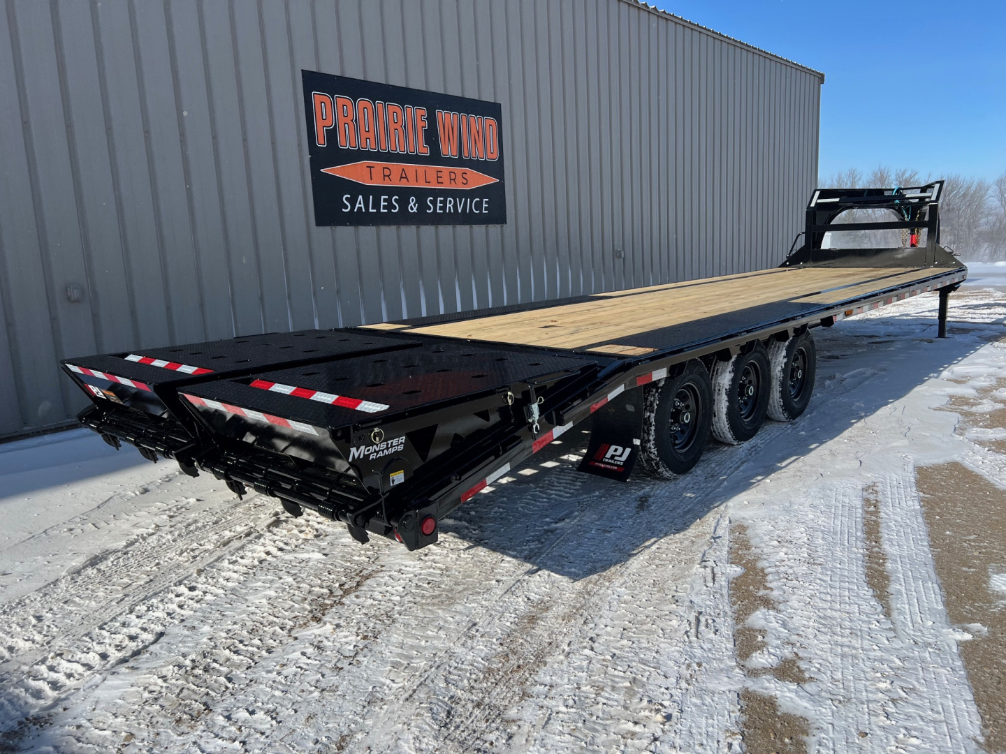 New 2026 PJ Trailers 32 Triple Axle Low Profile LS Gooseneck Trailer