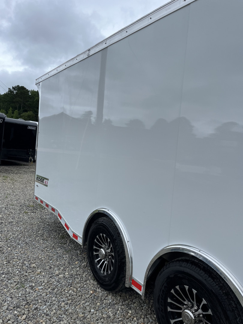 New 2026 Haulmark ALUMINUM EDGE 28 Race Trailer With Premium Escape Door, 12K GVWR, Polycor