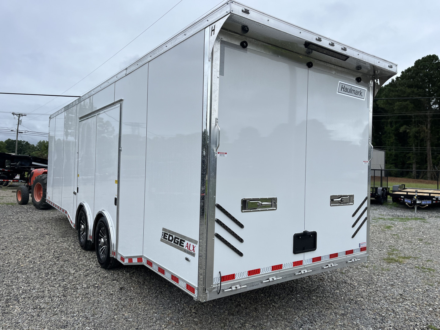 New 2026 Haulmark ALUMINUM EDGE 28 Race Trailer With Premium Escape Door, 12K GVWR, Polycor