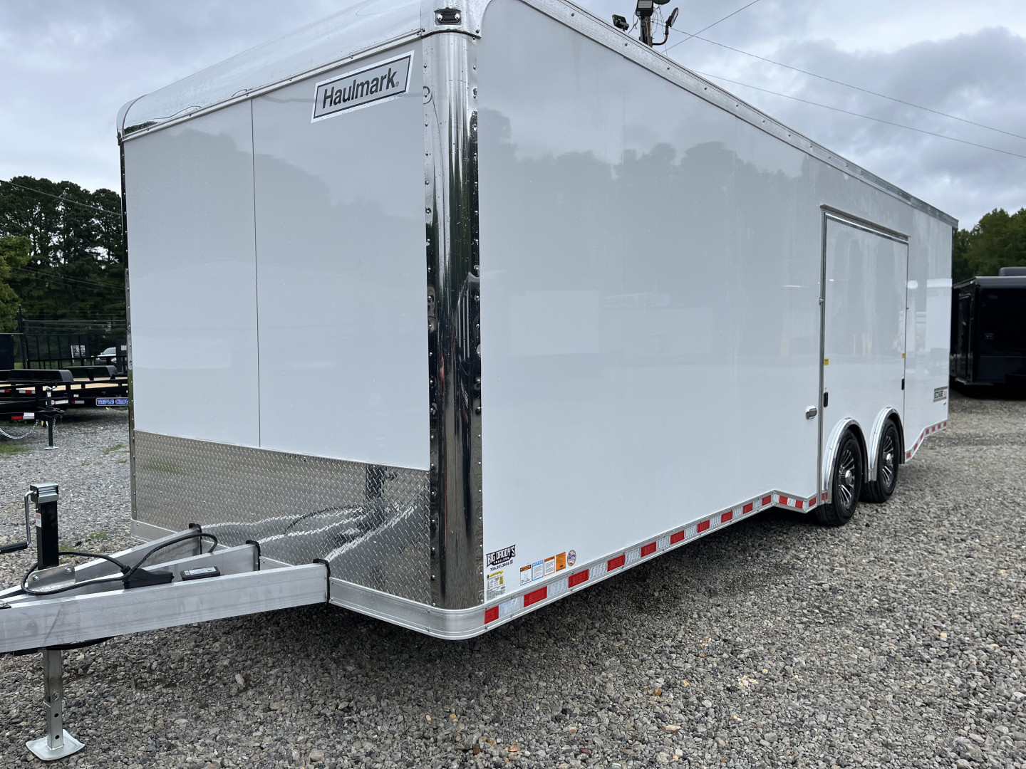 New 2026 Haulmark ALUMINUM EDGE 28 Race Trailer With Premium Escape Door, 12K GVWR, Polycor