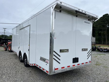 New 2026 Haulmark ALUMINUM EDGE 28 Race Trailer With Premium Escape Door, 12K GVWR, Polycor