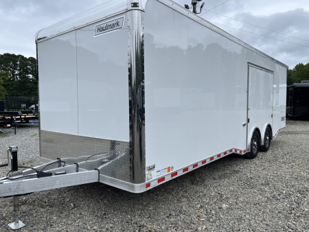 New 2026 Haulmark ALUMINUM EDGE 28 Race Trailer With Premium Escape Door, 12K GVWR, Polycor