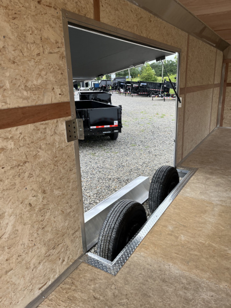 New 2026 Haulmark ALUMINUM EDGE 28 Race Trailer With Premium Escape Door, 12K GVWR, Polycor