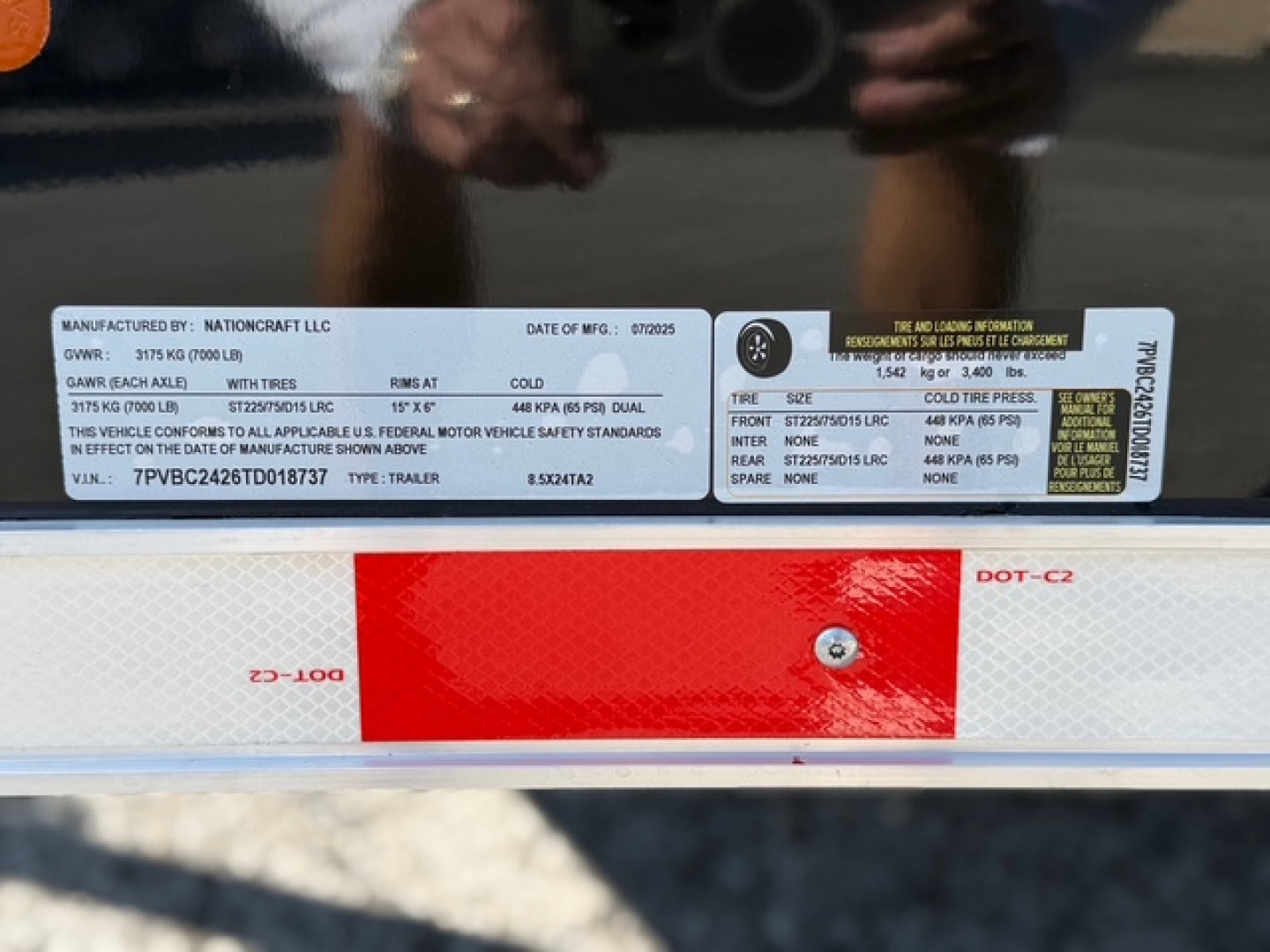 New 2026 NationCraft Trailers 8.5X24 Cargo Trailer