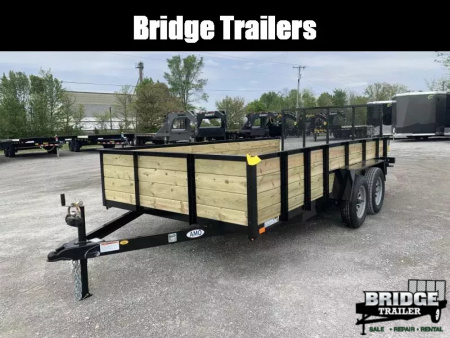 New 2026 AMO A9614TBXGWN (82  x 14') 7K Tandem Highside Utility Trailer
