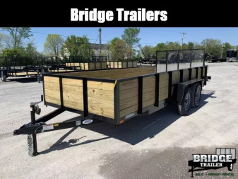 New 2026 AMO A9616TBWG (76  X 16') 7K Tandem Highside Utility Trailer