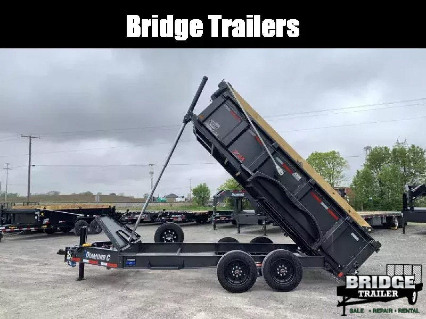 New 2026 Diamond C Trailers LPT208L14X81 (81" X 14') 18K Telescopic Dump Trailer