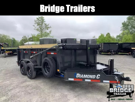 New 2026 Diamond C Trailers LPT208L14X81 (81" X 14') 18K Telescopic Dump Trailer