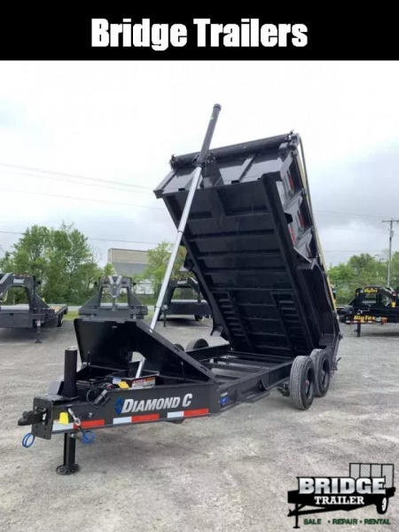 New 2026 Diamond C Trailers LPT208L14X81 (81" X 14') 18K Telescopic Dump Trailer