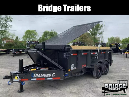 New 2026 Diamond C Trailers LPT208L14X81 (81" X 14') 18K Telescopic Dump Trailer