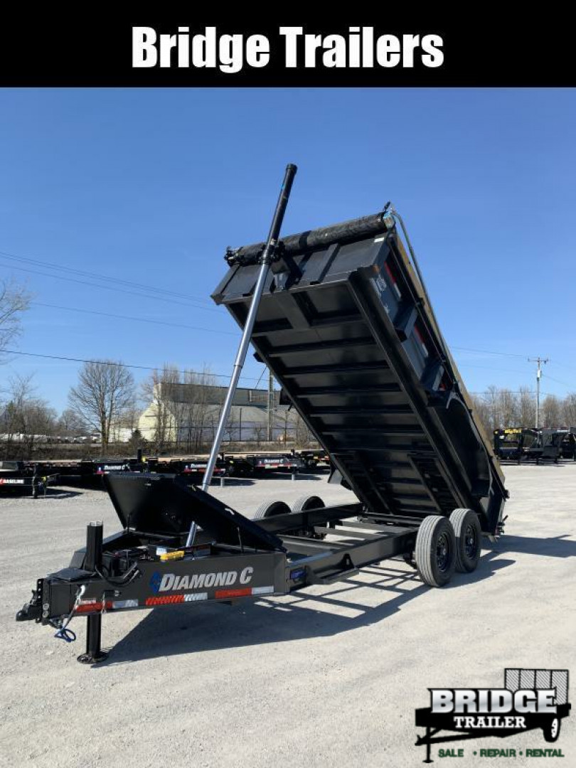 New 2026 Diamond C Trailers LPT207L16X82 (82" X 16') 14.9K Telescopic (Pacesetter Pkg) Dump Trailer