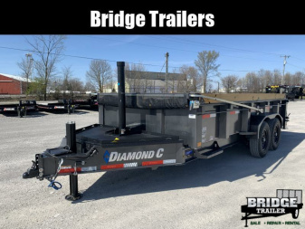 New 2026 Diamond C Trailers LPT207L16X82 (82" X 16') 14.9K Telescopic (Pacesetter Pkg) Dump Trailer