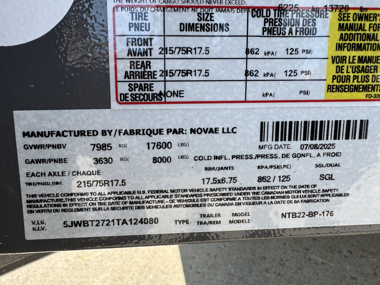 New 2026 Midsota TB-22 17.6k Tilt Trailer