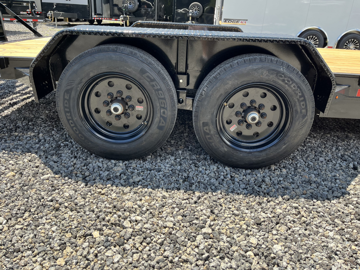 New 2025 Triple Crown 7x20 Heavy Duty Equipment Trailer, 5' Ramps, 16K GVWR