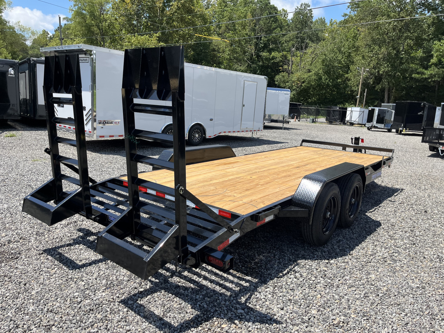 New 2025 Triple Crown 7x20 Heavy Duty Equipment Trailer, 5' Ramps, 16K GVWR