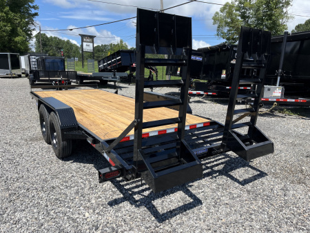 New 2025 Triple Crown 7x20 Heavy Duty Equipment Trailer, 5' Ramps, 16K GVWR
