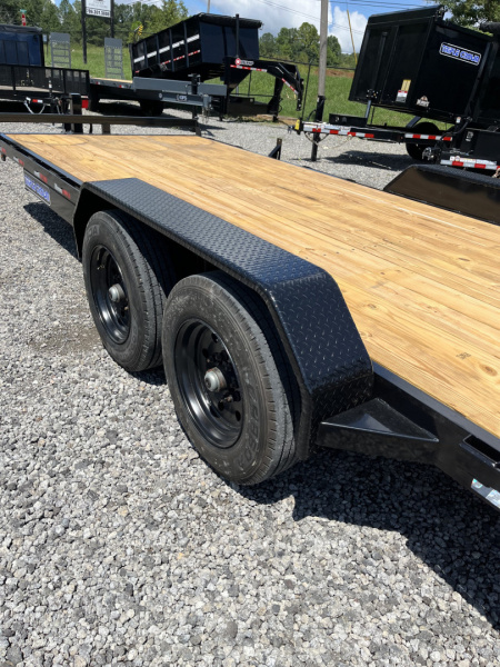 New 2025 Triple Crown 7x20 Heavy Duty Equipment Trailer, 5' Ramps, 16K GVWR