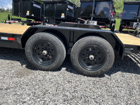 New 2025 Triple Crown 7x20 Heavy Duty Equipment Trailer, 5' Ramps, 16K GVWR