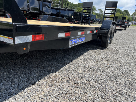New 2025 Triple Crown 7x20 Heavy Duty Equipment Trailer, 5' Ramps, 16K GVWR