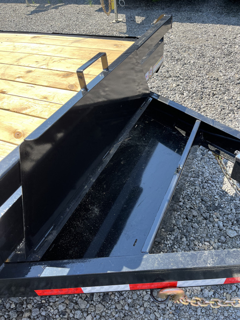 New 2025 Triple Crown 7X16 Heavy Duty Equipment Trailer, 5' Ramps, 16K GVWR