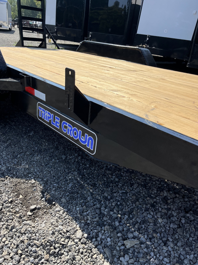 New 2025 Triple Crown 7X16 Heavy Duty Equipment Trailer, 5' Ramps, 16K GVWR