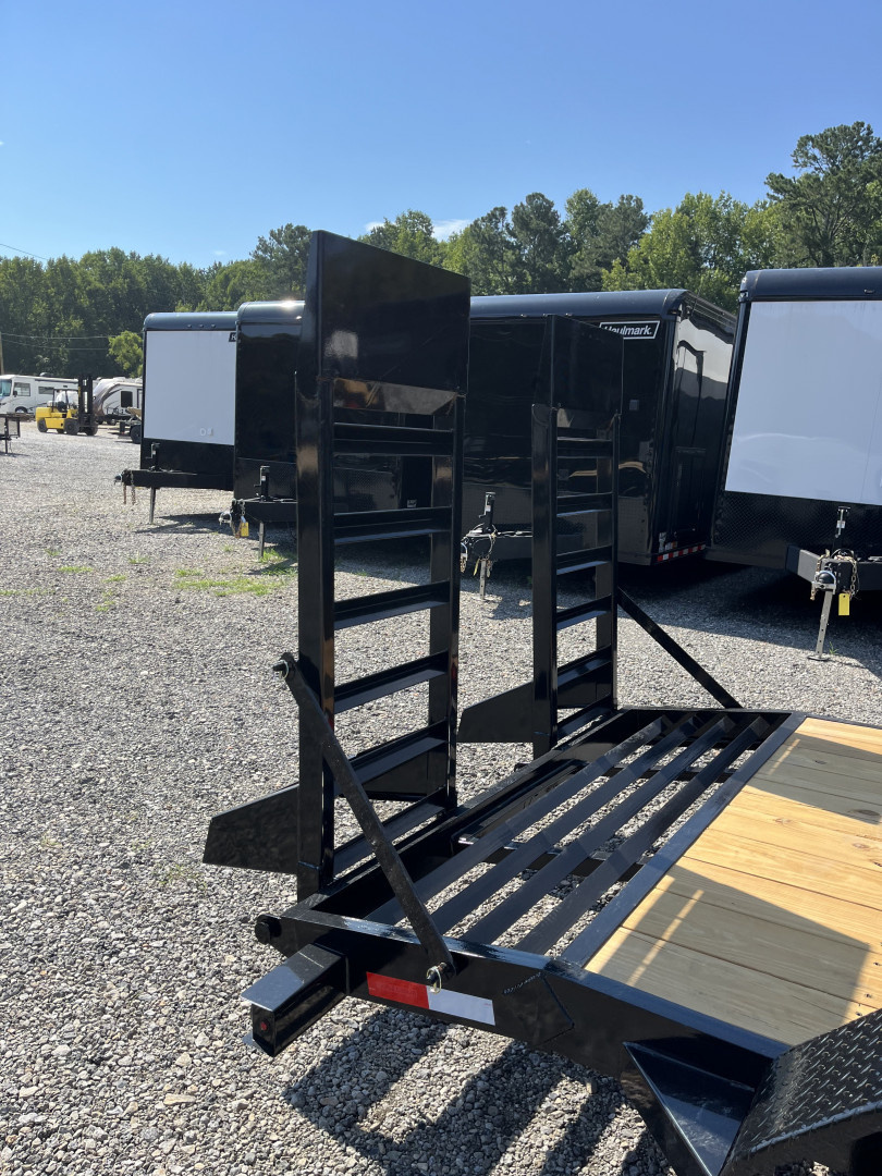 New 2025 Triple Crown 7X16 Heavy Duty Equipment Trailer, 5' Ramps, 16K GVWR