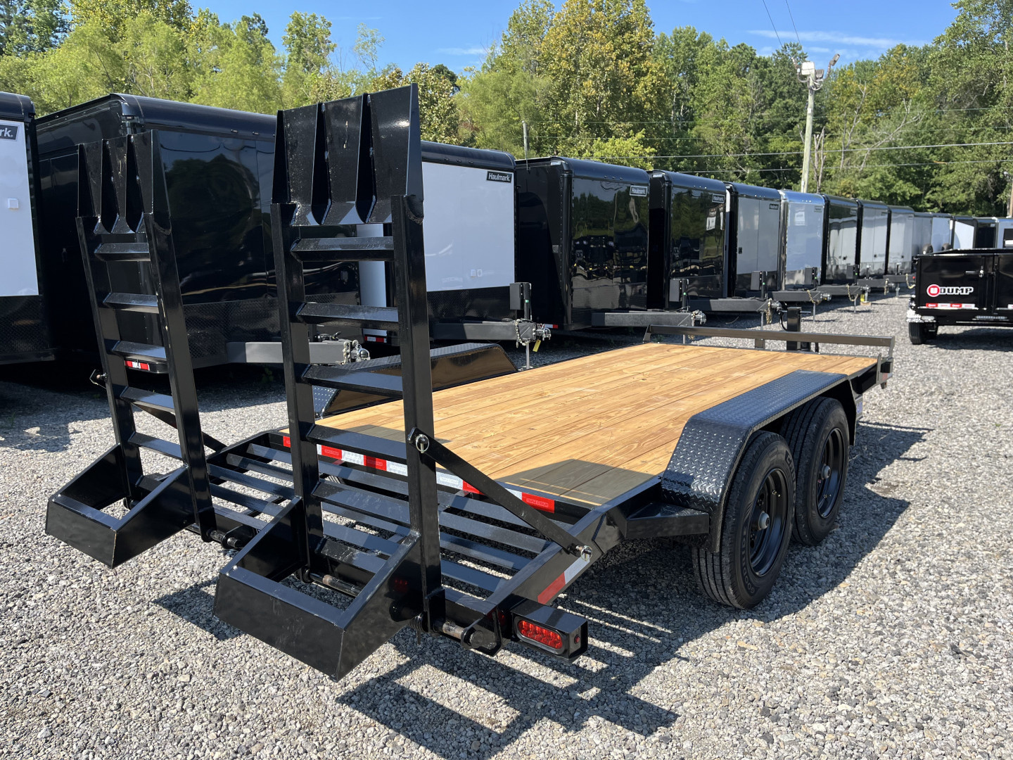New 2025 Triple Crown 7X16 Heavy Duty Equipment Trailer, 5' Ramps, 16K GVWR