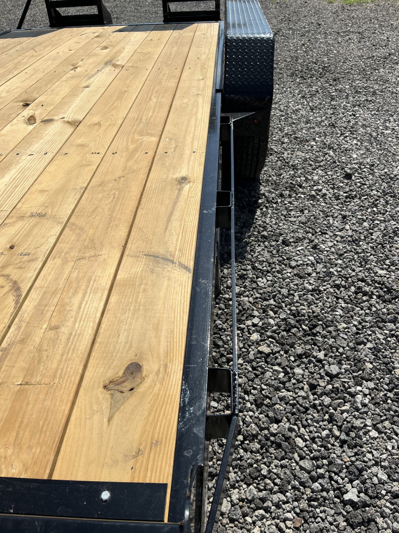 New 2025 Triple Crown 7X16 Heavy Duty Equipment Trailer, 5' Ramps, 16K GVWR