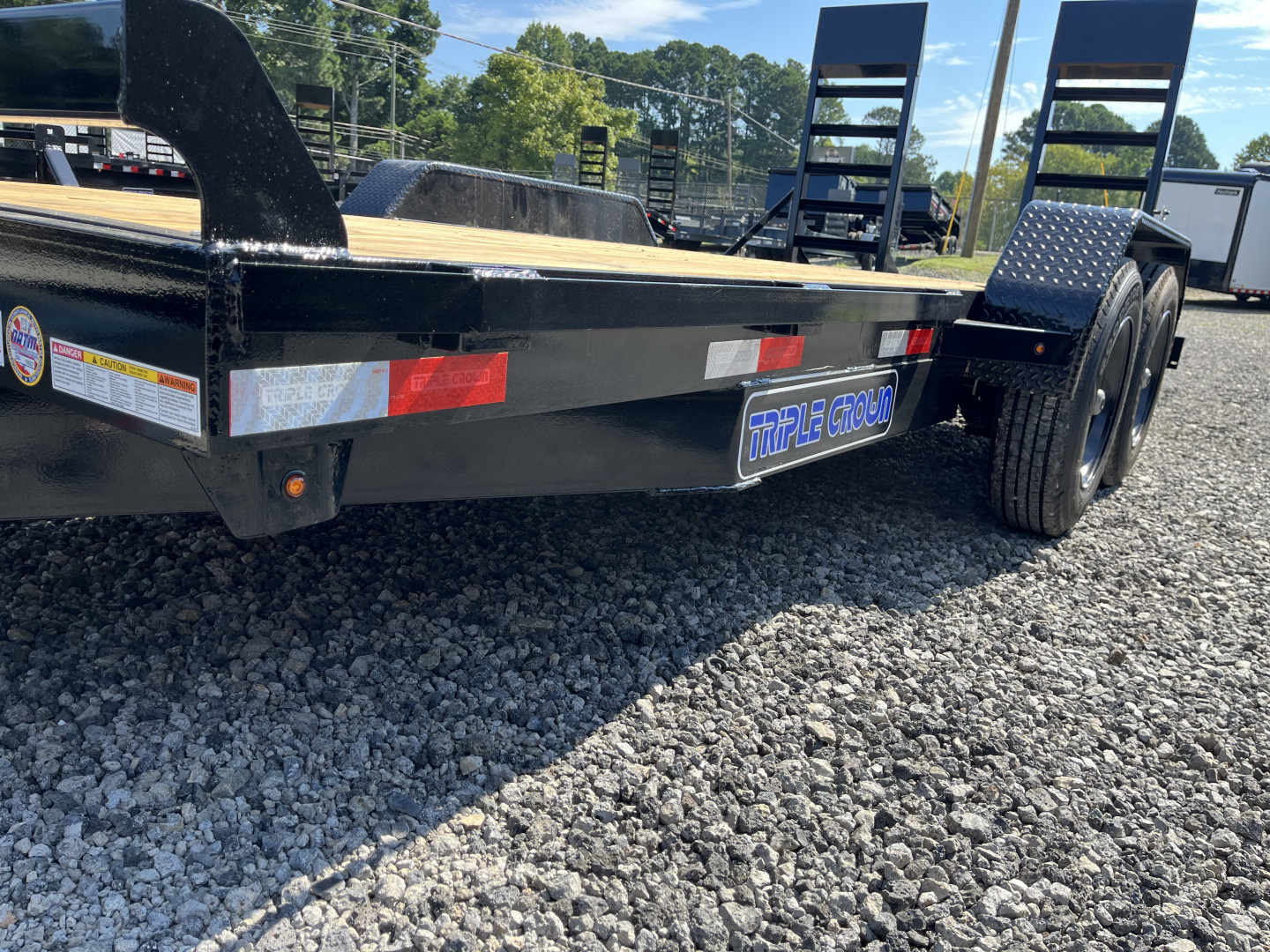 New 2025 Triple Crown 7X16 Heavy Duty Equipment Trailer, 5' Ramps, 16K GVWR