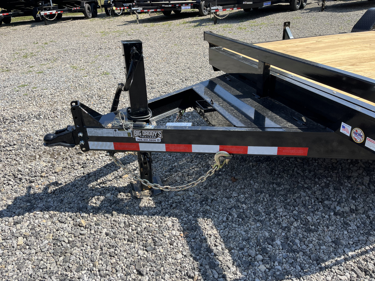 New 2025 Triple Crown 7X16 Heavy Duty Equipment Trailer, 5' Ramps, 16K GVWR