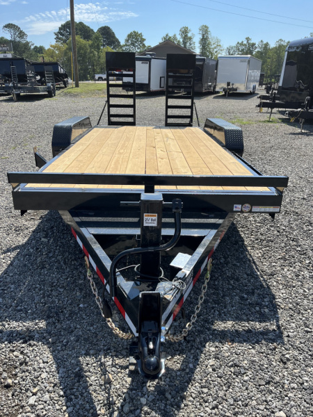 New 2025 Triple Crown 7X16 Heavy Duty Equipment Trailer, 5' Ramps, 16K GVWR