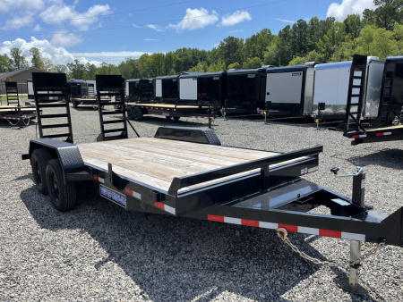 New 2025 Triple Crown 7x16 Heavy Duty Equipment Trailer, 5' Ramps, 10K GVWR
