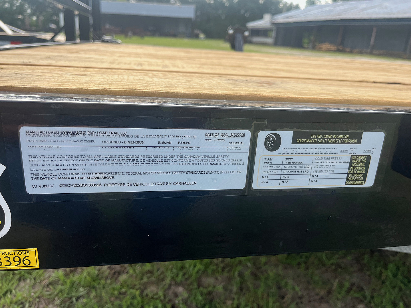 New 2025 Load Trail 83 x 20 10K Tandem Axle Car Hauler, Slide-In Ramps