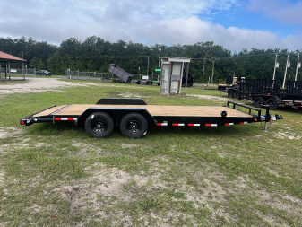 New 2025 Load Trail 83 x 20 10K Tandem Axle Car Hauler, Slide-In Ramps