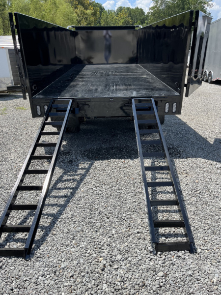 New 2025 U-Dump 8x20 With 48" Sides, 25K GVWR, Pro-Heavy Tandem Dually, Gooseneck Dump Trailer