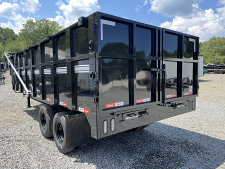 New 2025 U-Dump 8x20 With 48" Sides, 25K GVWR, Pro-Heavy Tandem Dually, Gooseneck Dump Trailer
