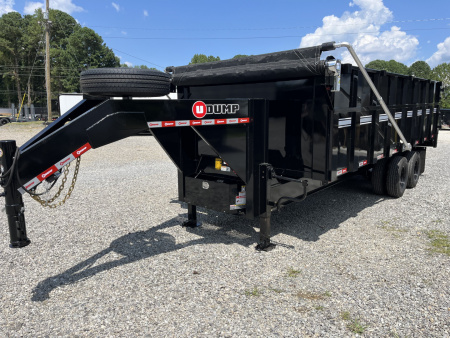 New 2025 U-Dump 8x20 With 48" Sides, 25K GVWR, Pro-Heavy Tandem Dually, Gooseneck Dump Trailer