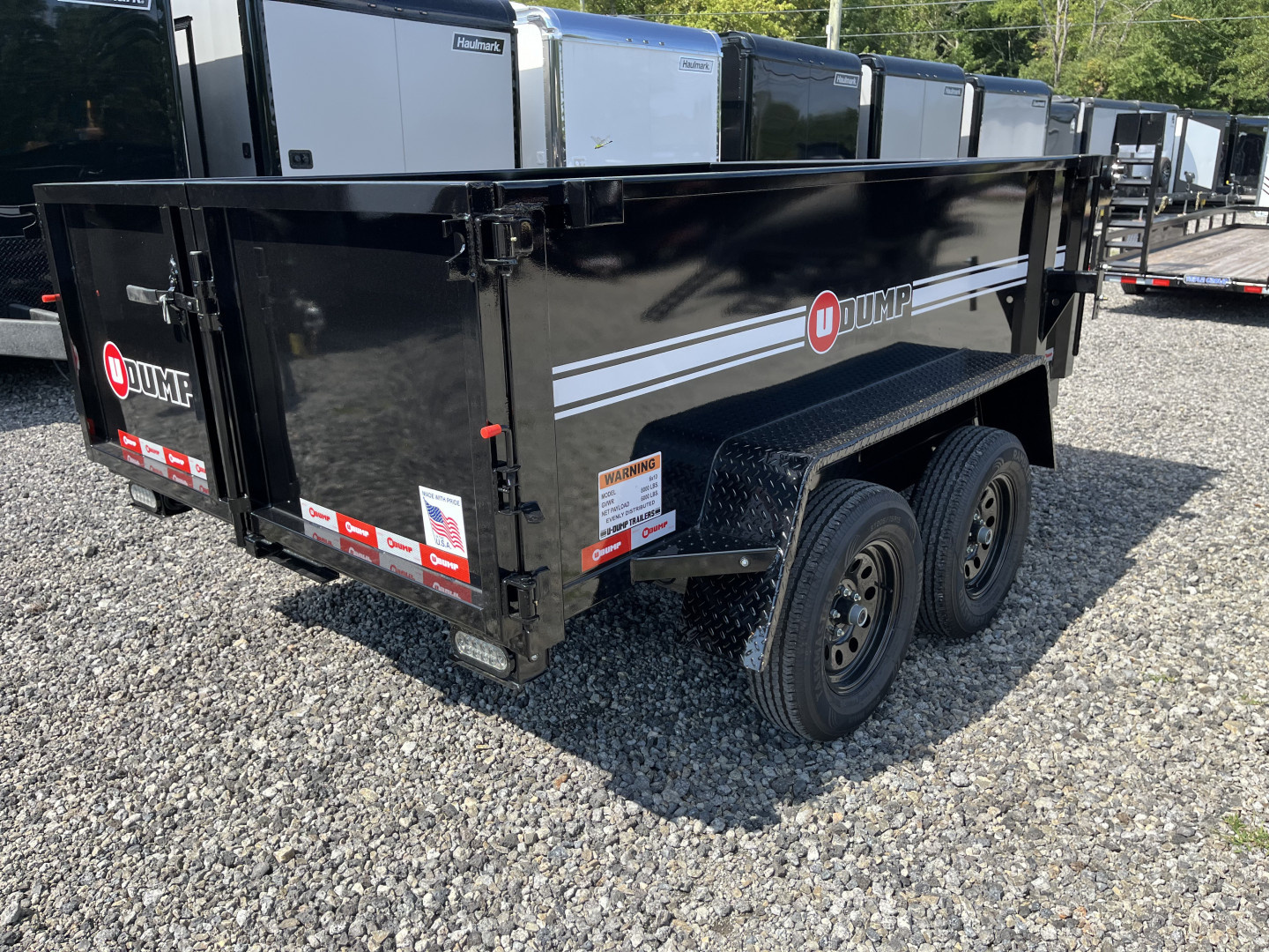 New 2025 U-Dump 6x10 With 31" Sides, 8K GVWR, Pro Lite Dump Trailer