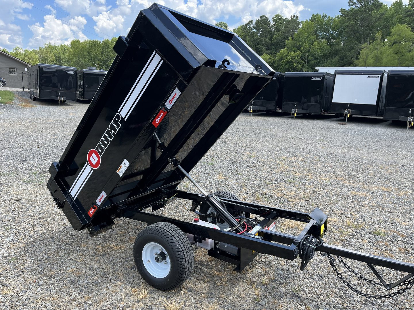 New 2025 U-Dump 4'x6'x19" ATV UTV Dump Trailer, 2K GVWR, Single Axle