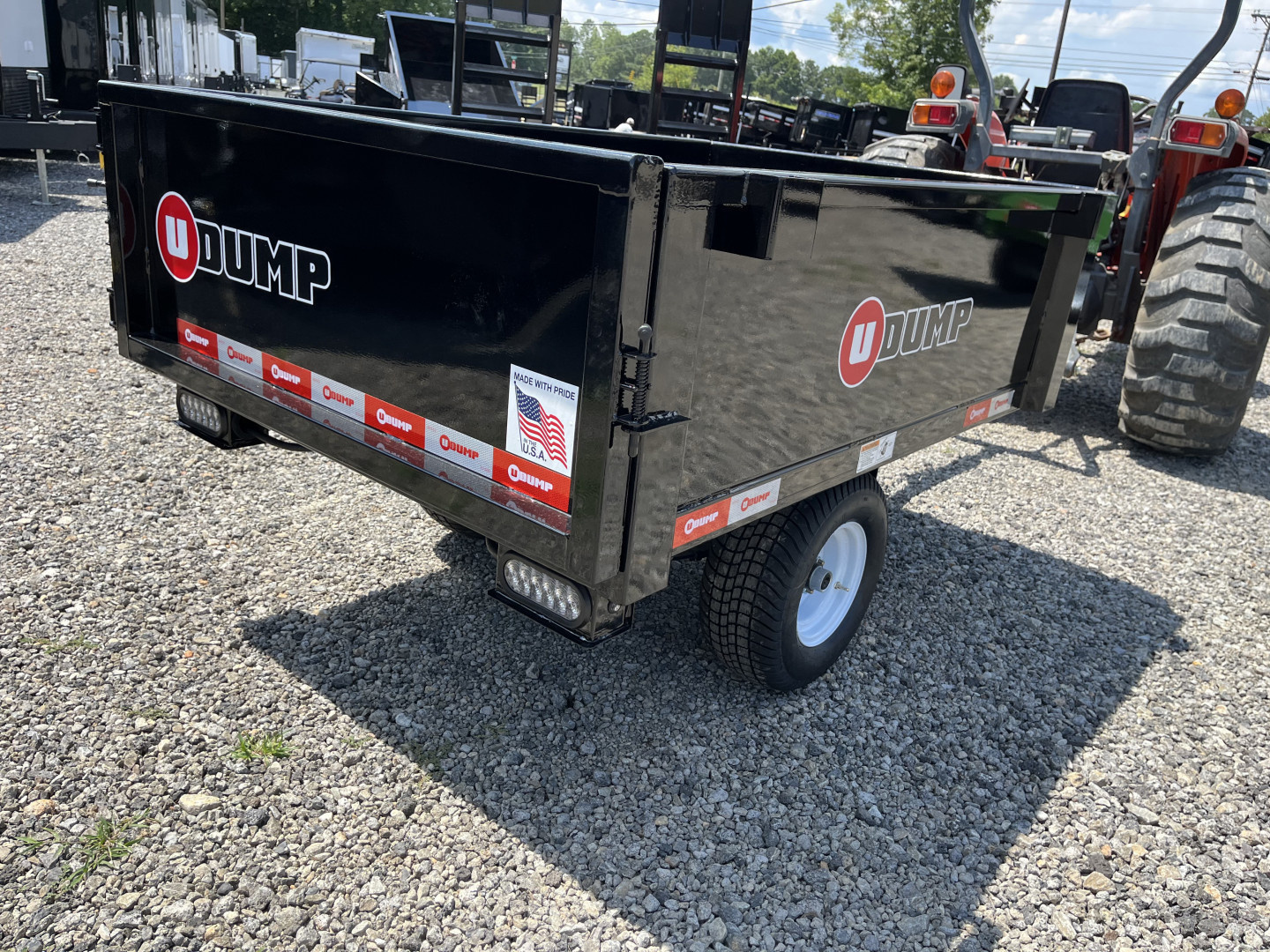 New 2025 U-Dump 4'x6'x19" ATV UTV Dump Trailer, 2K GVWR, Single Axle