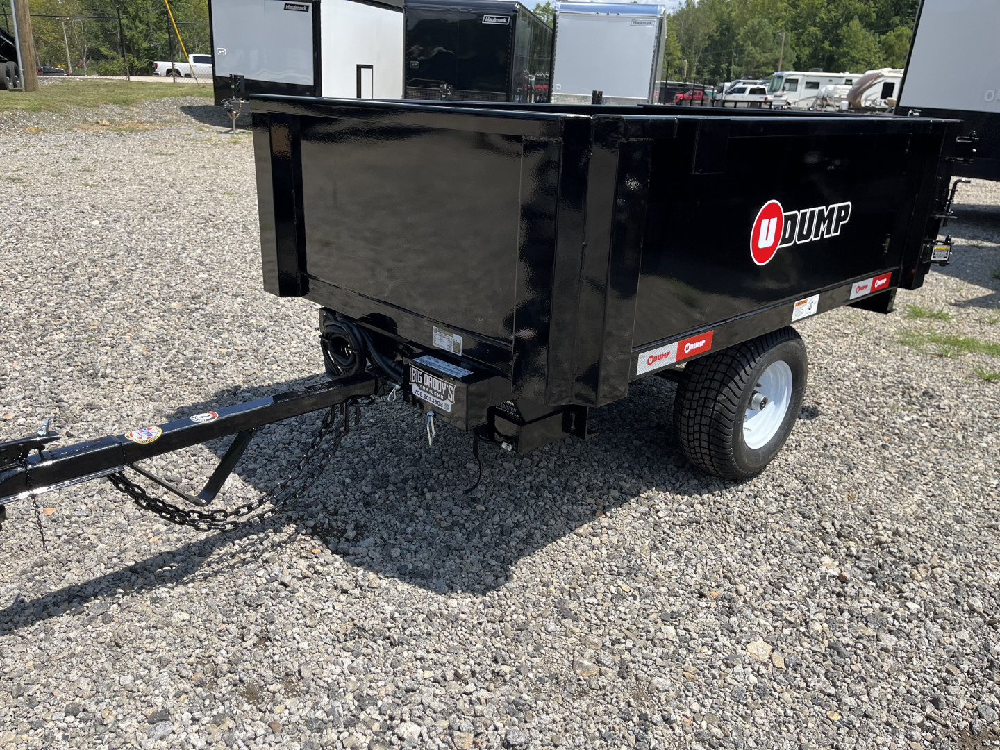 New 2025 U-Dump 4'x6'x19" ATV UTV Dump Trailer, 2K GVWR, Single Axle