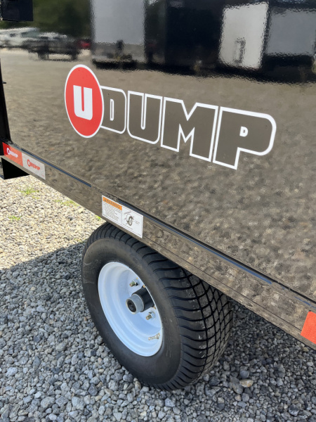 New 2025 U-Dump 4'x6'x19" ATV UTV Dump Trailer, 2K GVWR, Single Axle
