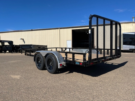 New 2027 PJ Trailers 83" x 14' 83" Tandem Axle Channel Utility (UL) Utility Trailer