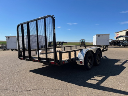 New 2027 PJ Trailers 83" x 14' 83" Tandem Axle Channel Utility (UL) Utility Trailer