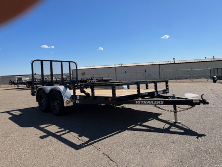 New 2027 PJ Trailers 83" x 14' 83" Tandem Axle Channel Utility (UL) Utility Trailer