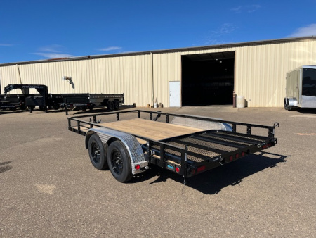 New 2027 PJ Trailers 83" x 14' 83" Tandem Axle Channel Utility (UL) Utility Trailer