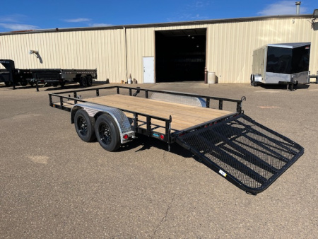 New 2027 PJ Trailers 83" x 14' 83" Tandem Axle Channel Utility (UL) Utility Trailer