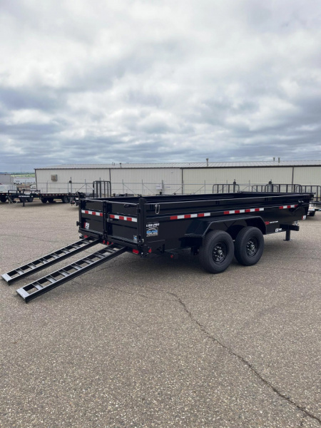 New 2026 PJ Trailers 83" x 16' DL Dump Trailer With Hydraulic Jack